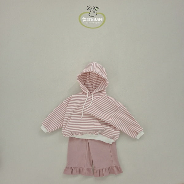 Soybean - Korean Children Fashion - #kidzfashiontrend - Stripe Hood Top - 12