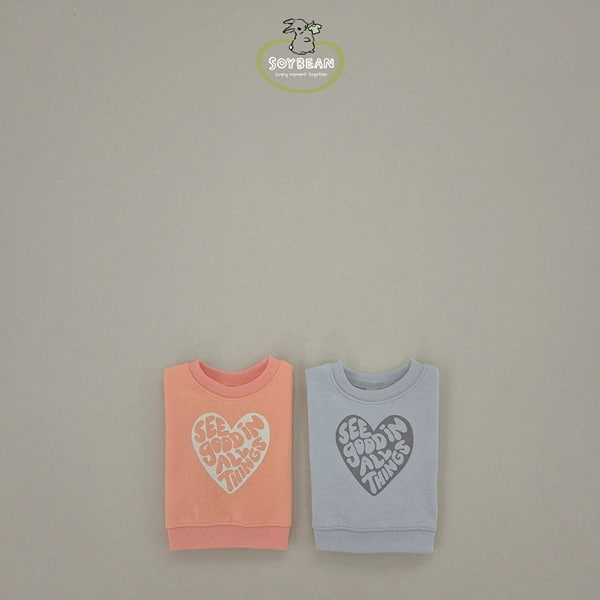 Soybean - Korean Children Fashion - #littlefashionista - Crop Heart Sweatshirts - 5