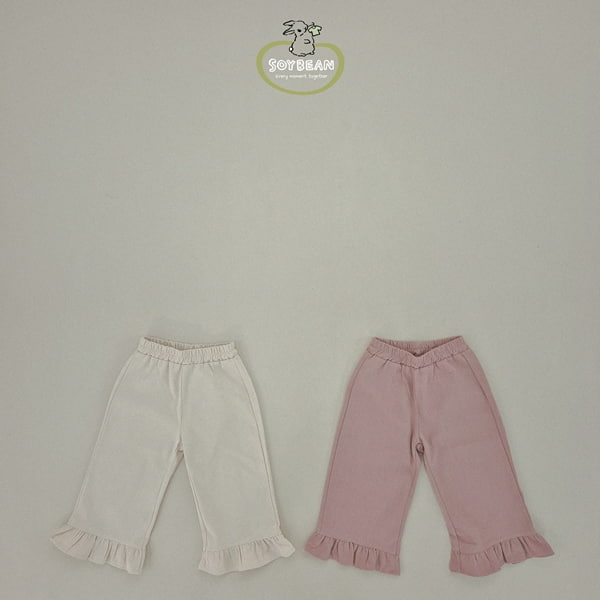 Soybean - Korean Children Fashion - #minifashionista - Bottom Frill Cotton Pants - 12