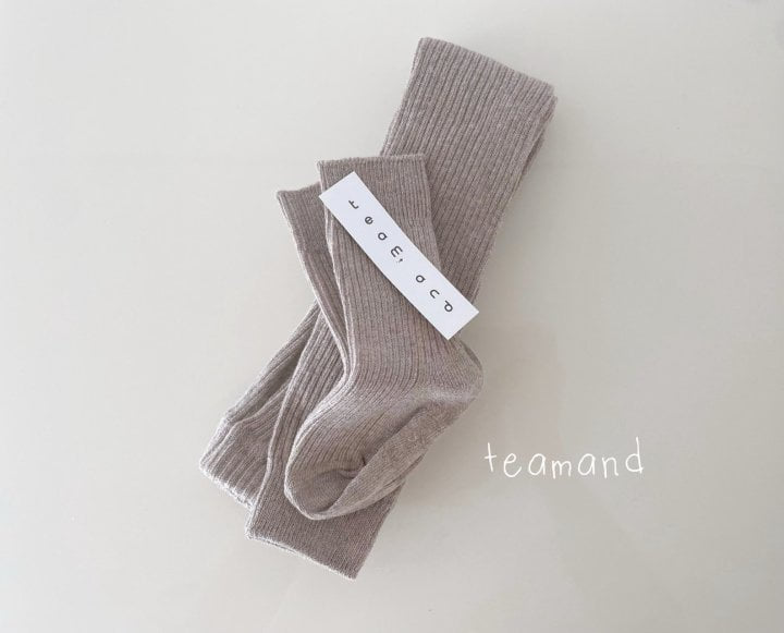 Teamand - Korean Children Fashion - #kidzfashiontrend - Cookie Leggings + Socks Set - 2