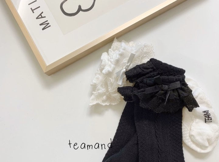 Teamand - Korean Children Fashion - #prettylittlegirls - Double Lace Knee Socks (set of 2)