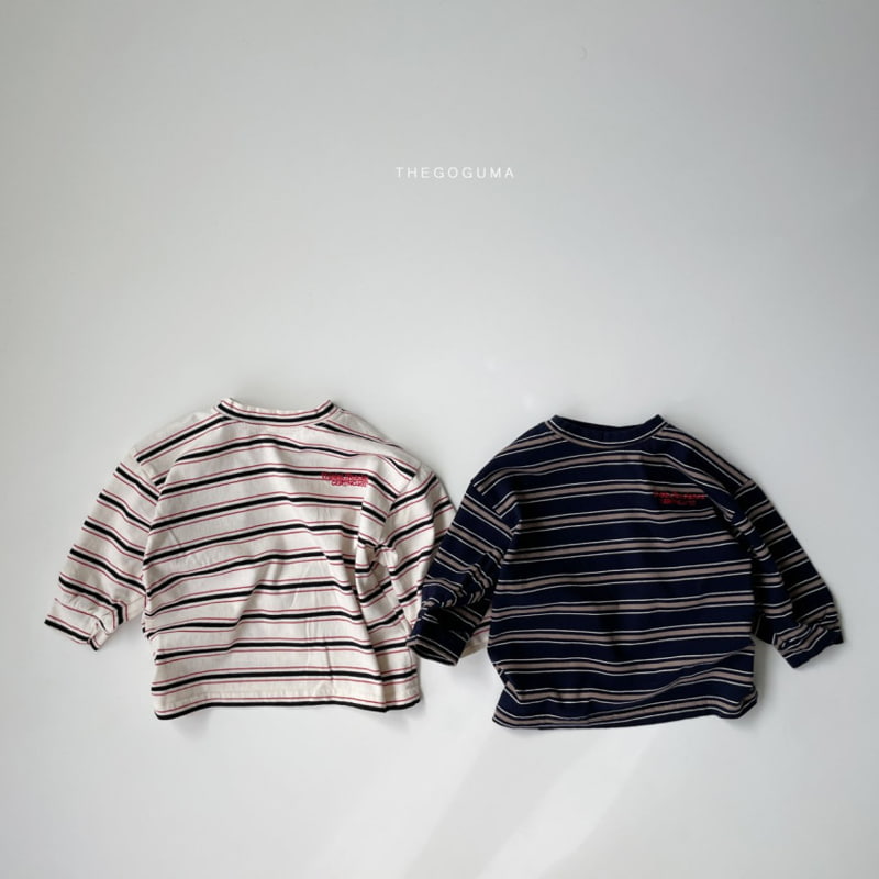 Thegoguma - Korean Children Fashion - #littlefashionista - Multi Stripe Tee