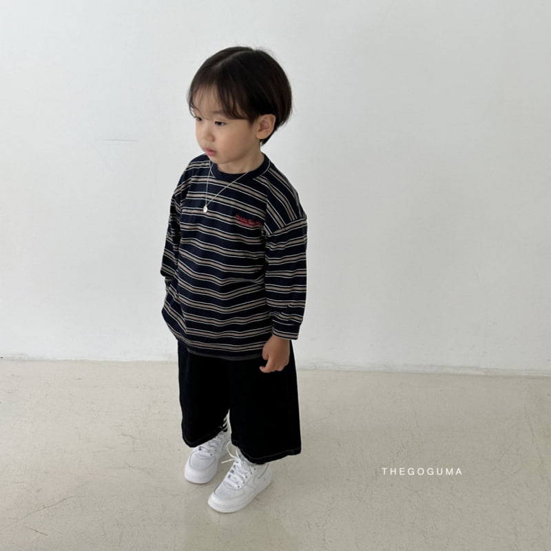 Thegoguma - Korean Children Fashion - #magicofchildhood - Multi Stripe Tee - 2