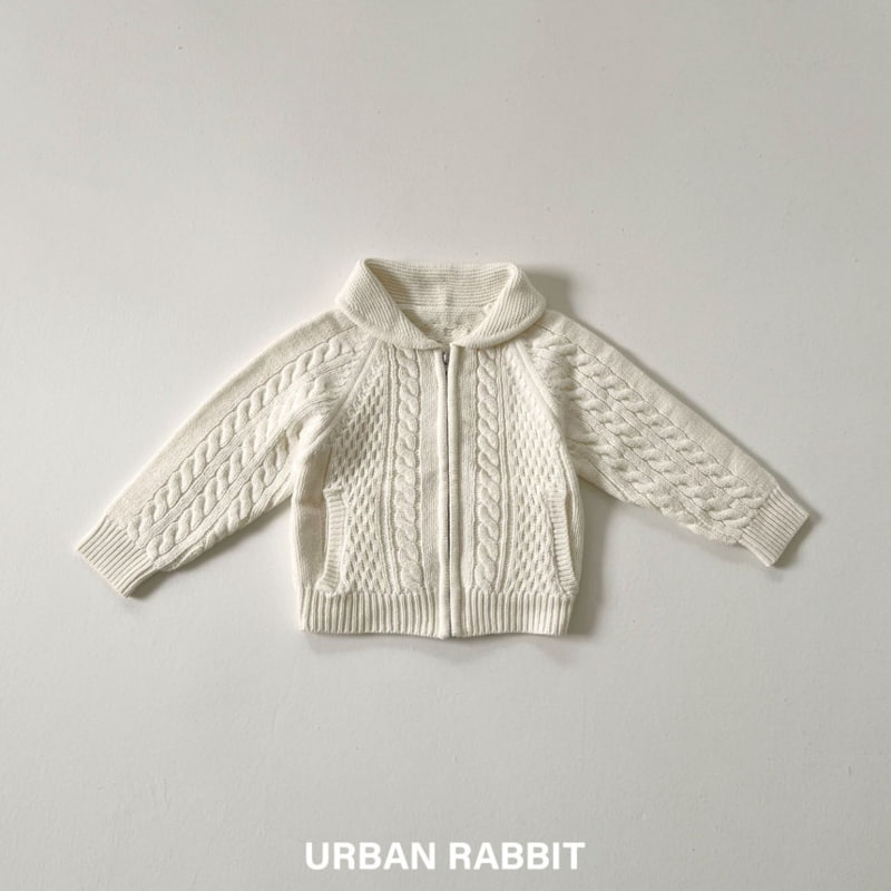 Urban Rabbit - Korean Children Fashion - #Kfashion4kids - Shawl Collar Twist Zip-up - 6