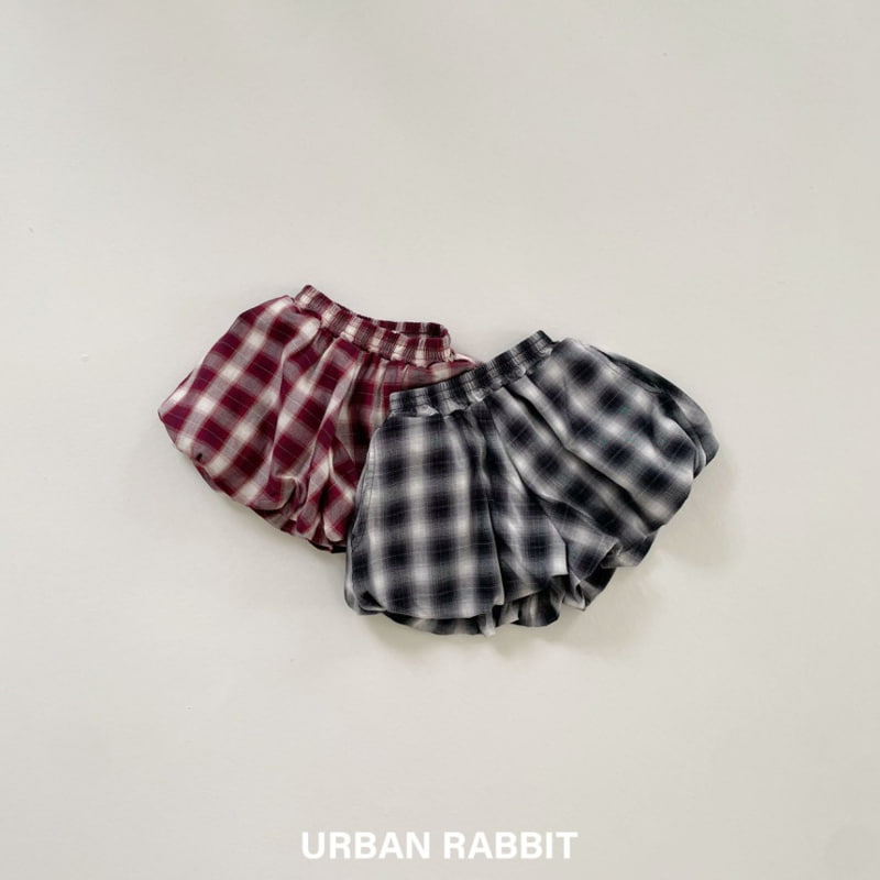 Urban Rabbit - Korean Children Fashion - #designkidswear - Check Balloon Half Pants - 2