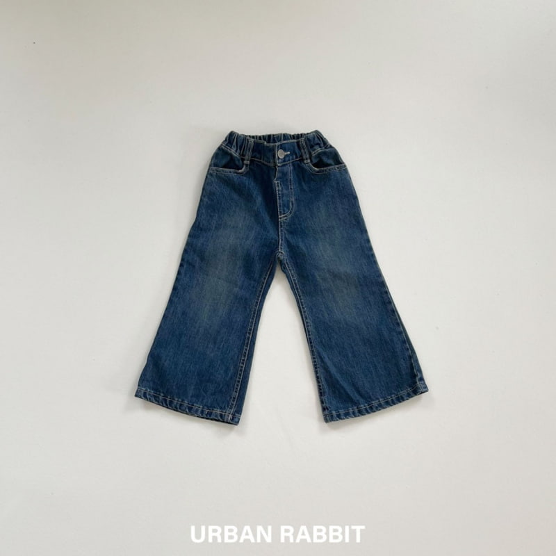 Urban Rabbit - Korean Children Fashion - #littlefashionista - Vintage Bootscut Denim Pants - 2