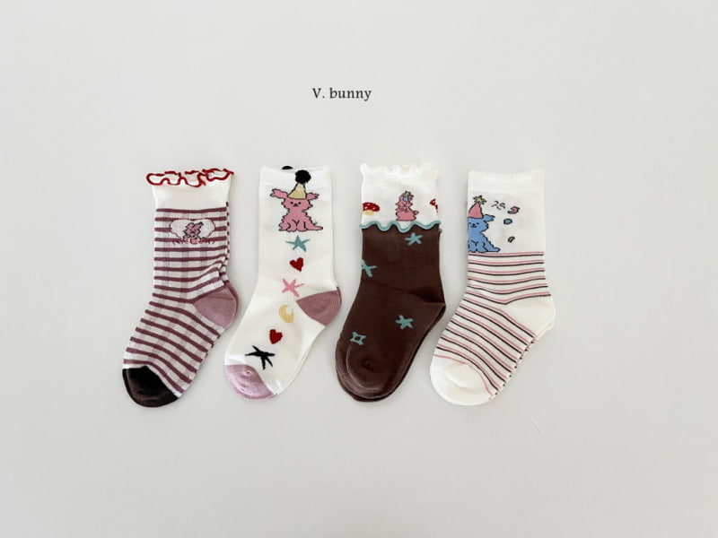 V Bunny - Korean Children Fashion - #magicofchildhood - Corn Socks