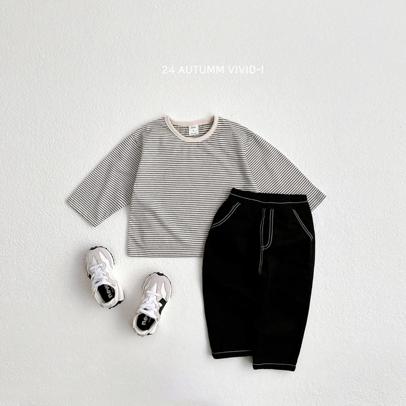Vivid I - Korean Children Fashion - #Kfashion4kids - Stripe Tee - 7