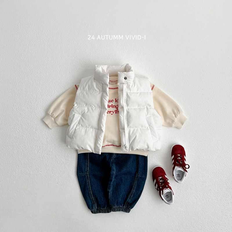 Vivid I - Korean Children Fashion - #Kfashion4kids - Stitching Top Bottom Set - 11