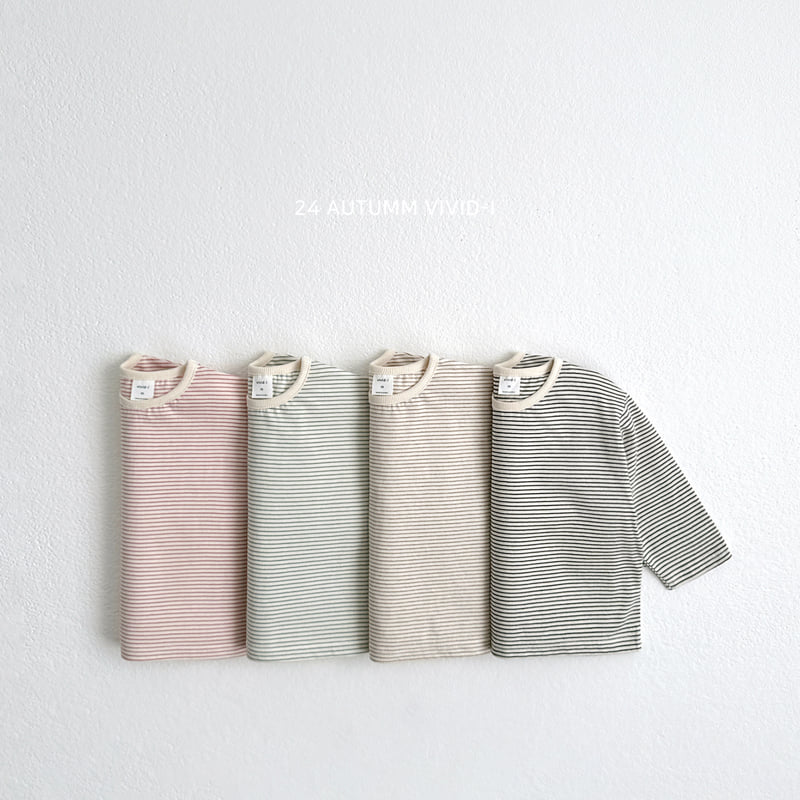 Vivid I - Korean Children Fashion - #designkidswear - Stripe Tee
