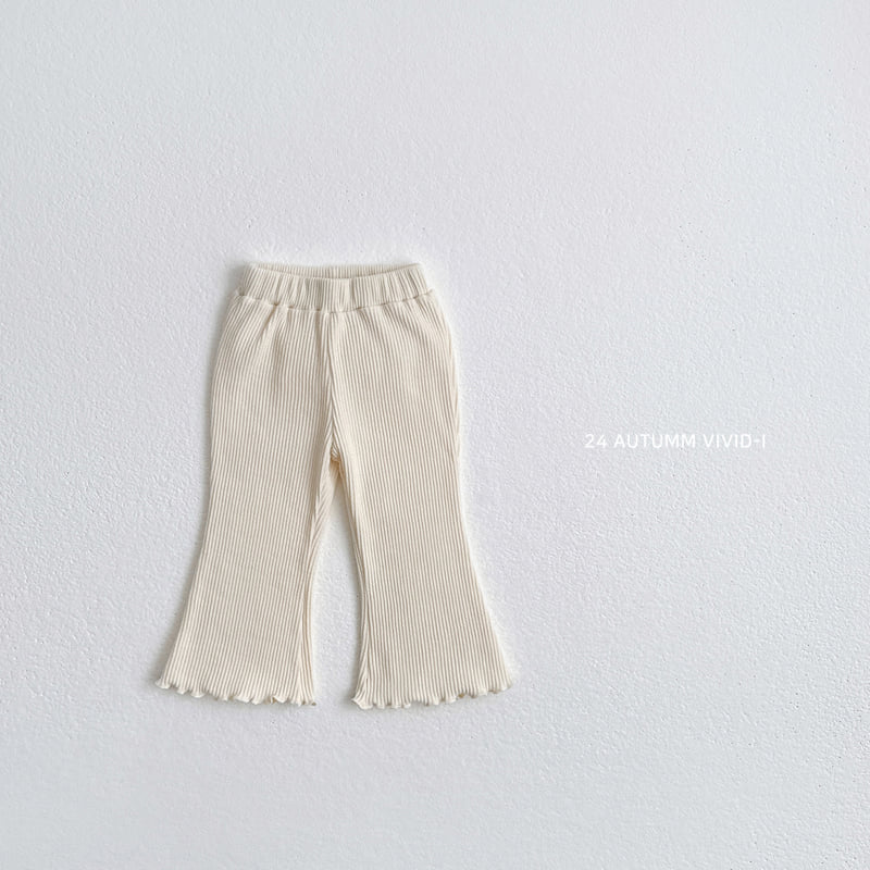 Vivid I - Korean Children Fashion - #fashionkids - Rib Bootscut Pants - 5