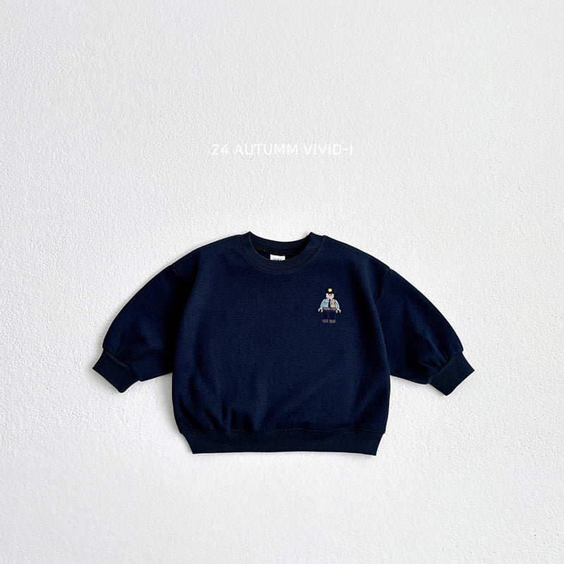 Vivid I - Korean Children Fashion - #fashionkids - Block Embroidery Sweatshirts - 6