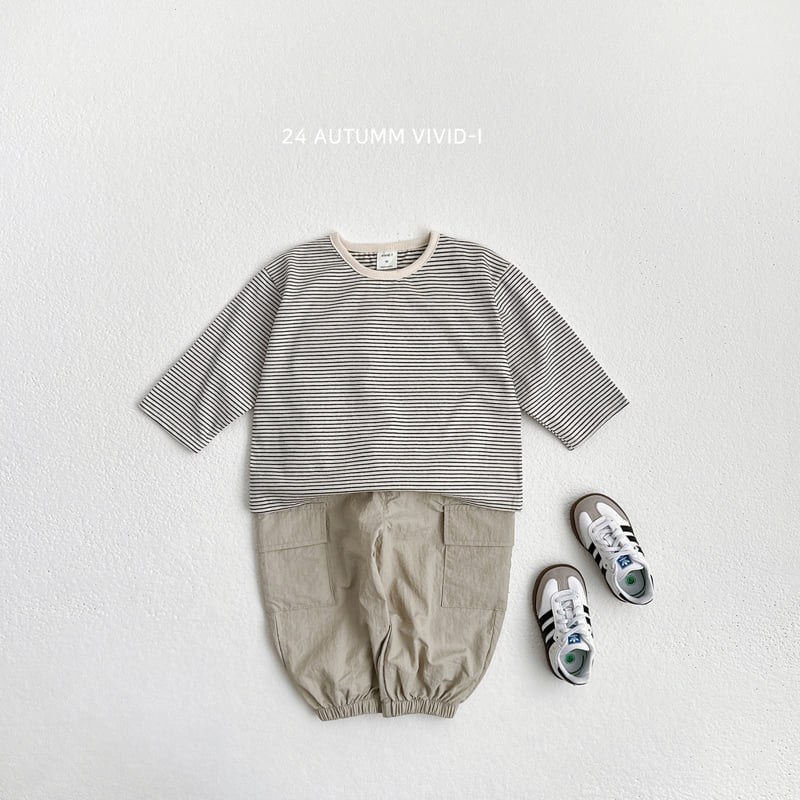 Vivid I - Korean Children Fashion - #fashionkids - Stripe Tee - 4