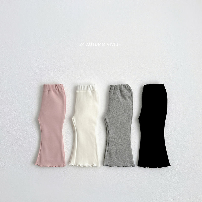Vivid I - Korean Children Fashion - #littlefashionista - Wave Bootscut Pants - 3
