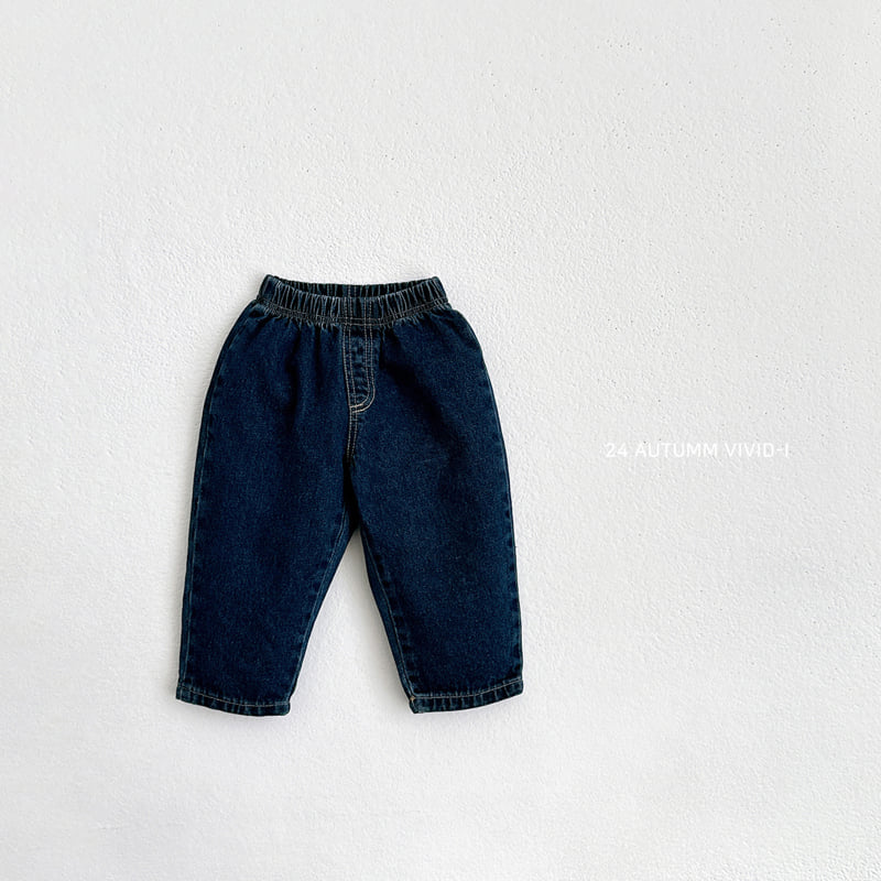 Vivid I - Korean Children Fashion - #stylishchildhood - Fall Denim Pants - 5