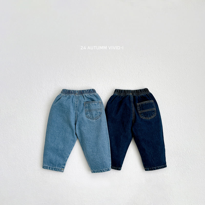 Vivid I - Korean Children Fashion - #todddlerfashion - Fall Denim Pants - 3