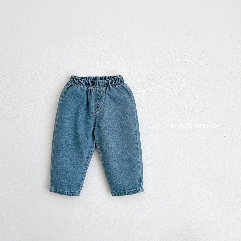 Vivid I - Korean Children Fashion - #todddlerfashion - Fall Denim Pants - 4