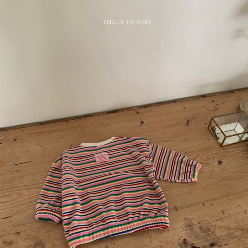 Yellow Factory - Korean Children Fashion - #childrensboutique - Color Stripe Sweatshirts - 9