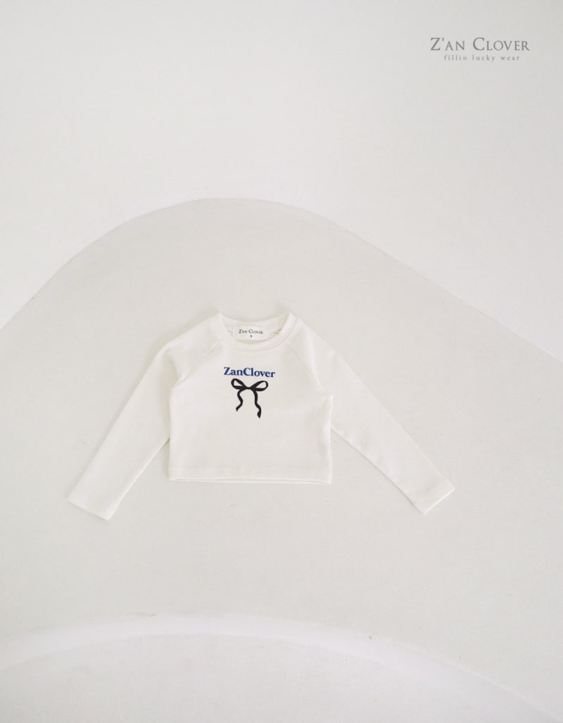 Zan Clover - Korean Children Fashion - #todddlerfashion - Tie Ribbon Tee - 2