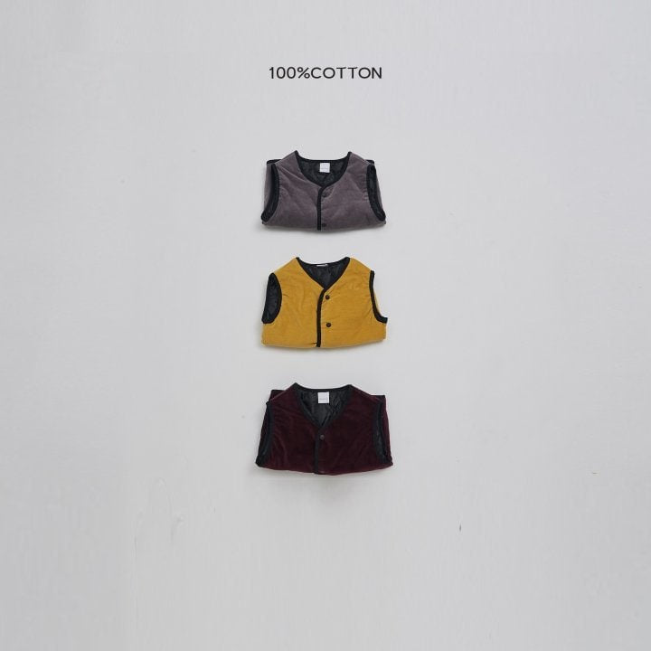 100 Cotton - Korean Children Fashion - #todddlerfashion - Reversible Vest - 7