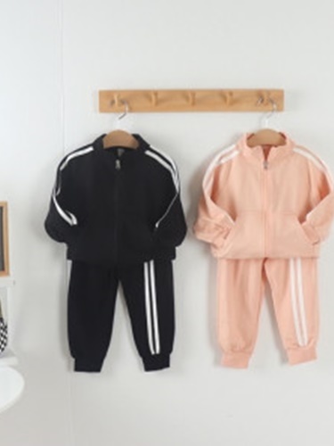 Tape Zip-up Top Bottom Set