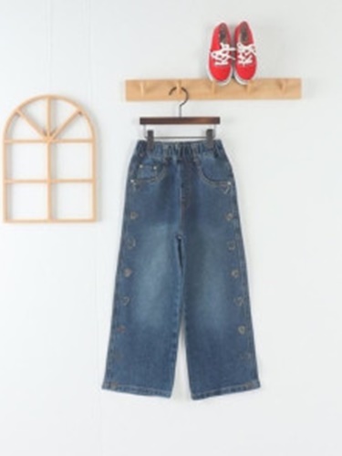 Heart Denim Pants