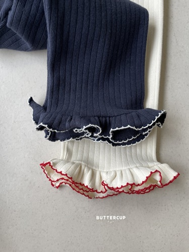 Rib Frill Pants