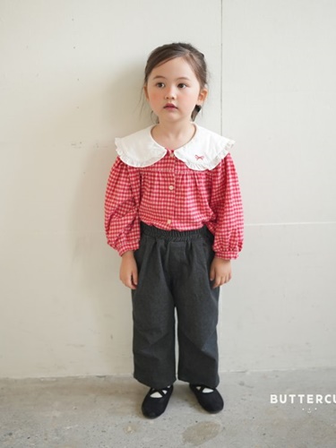 Mini Ribbon Check Blouse