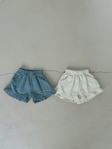 Corduroy Frill Pants
