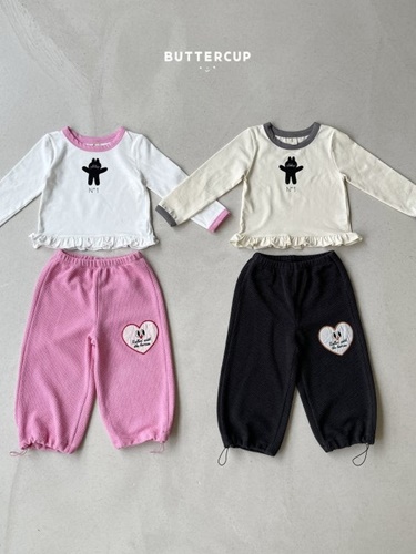 Heart Waffle String Pants