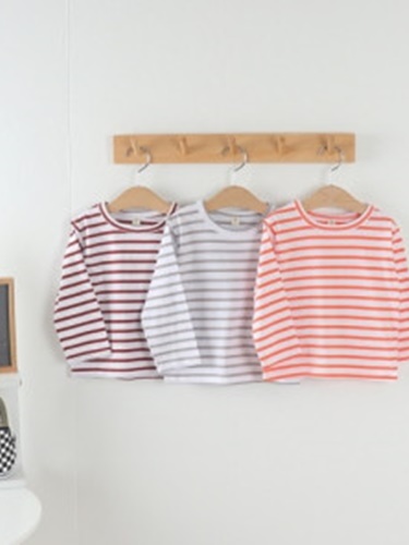 Small Stripe Round Tee