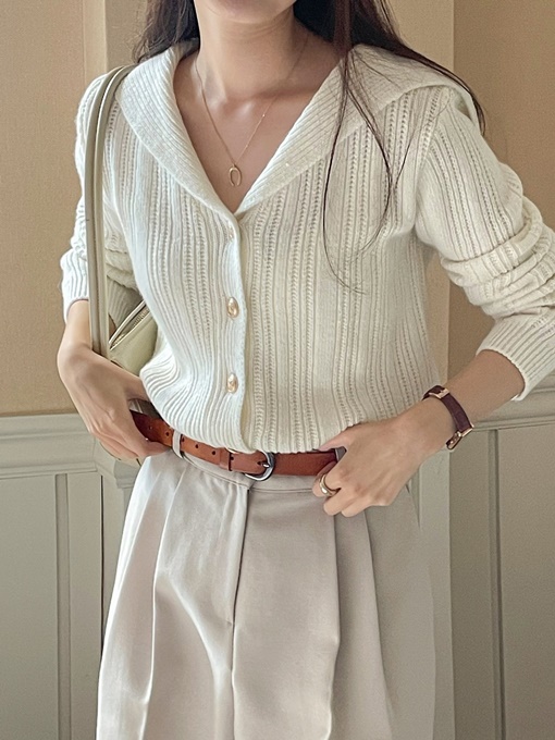 Wool Sailor Cardigan