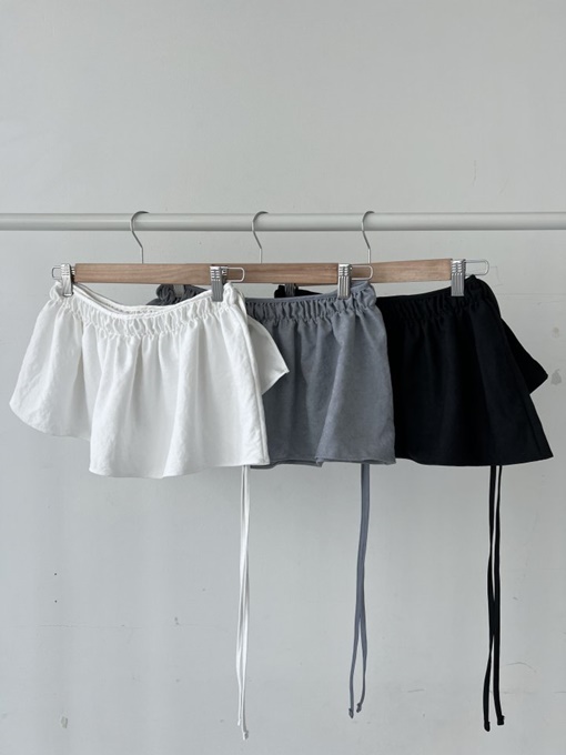 Shirring Layered Skirt