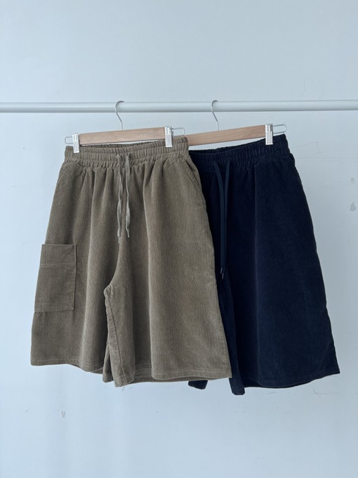 Corduroy Bermuda Pants