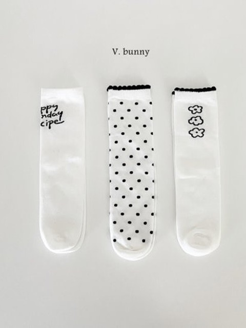 Three Flower Socks