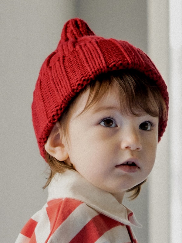 Sand Knit Baby Beanie