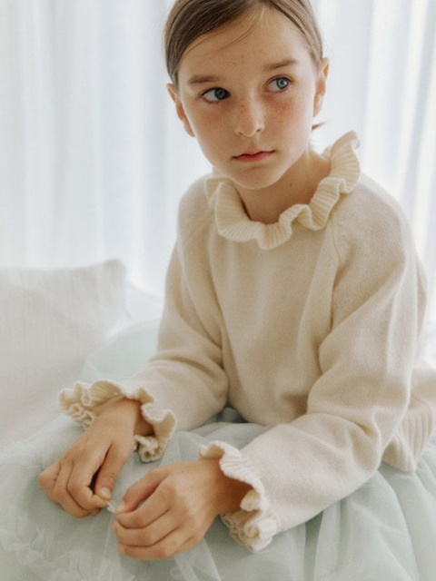 Cash Frill Knit Pullover