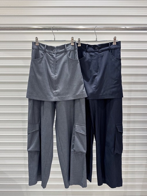 Stripe Zipper Pants