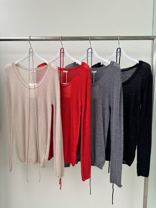 Deep Round Knit Top