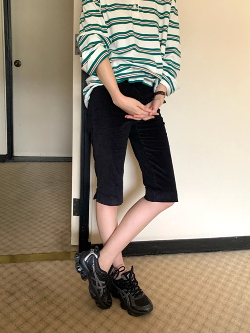 Corduroy Biker Pants