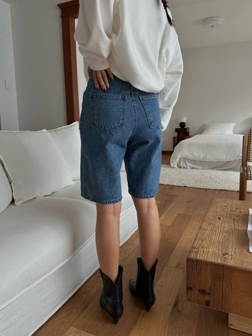 Regular Half Denim Pants