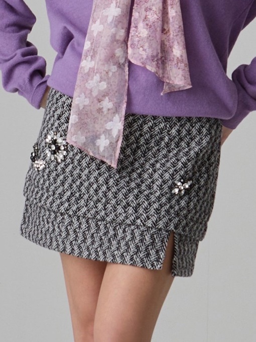 Herringbone Beading Skirt