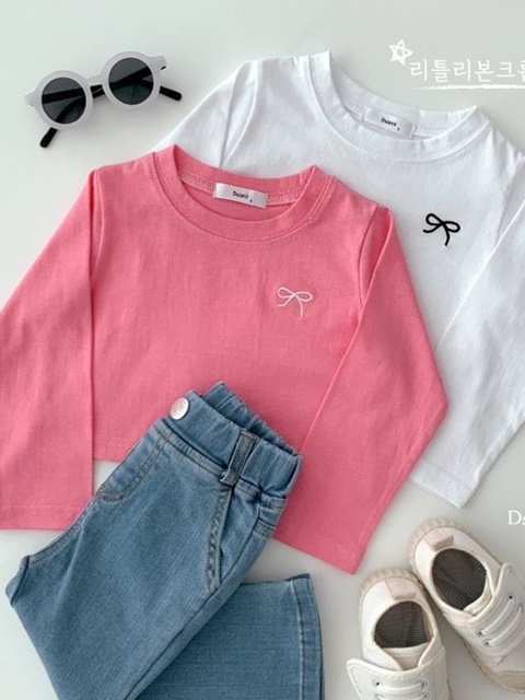 Little Ribbon Crop Tee