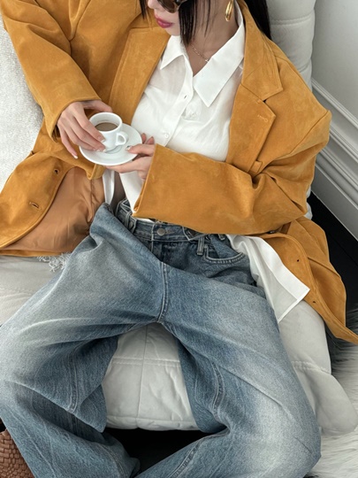 3 Button Denim Pants