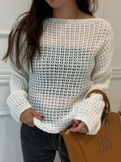 Chain Knit Pullover