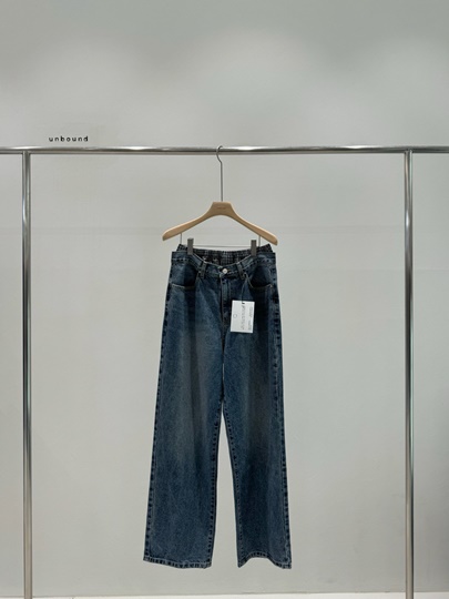 Check Denim Pants