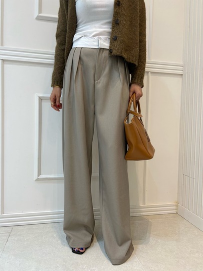 Pintuck Slacks
