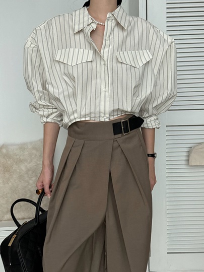Stripe Balloon Shirt