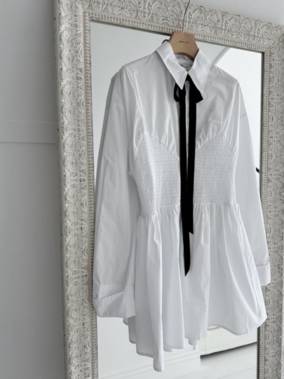 Smocked One-piece Shirt