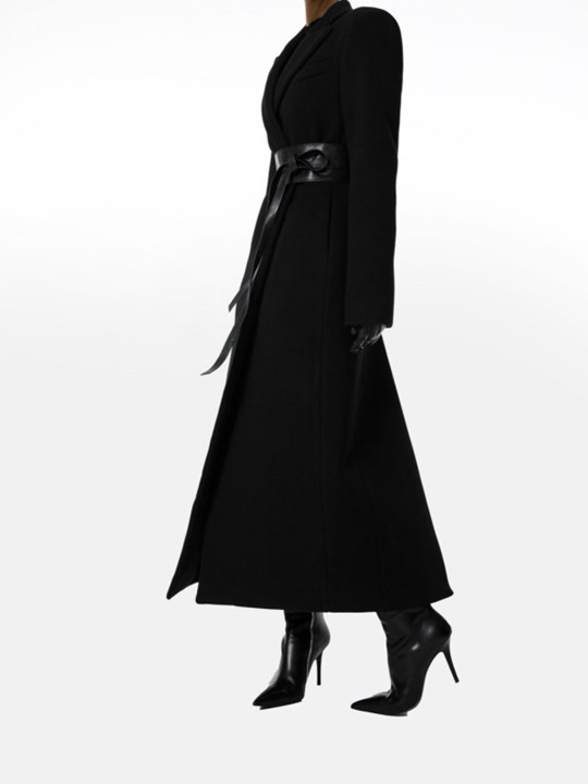 Virgin Lapell Maxi Coat